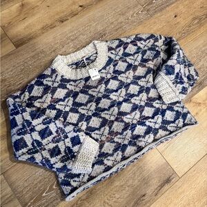 Free People Argyle Sweater